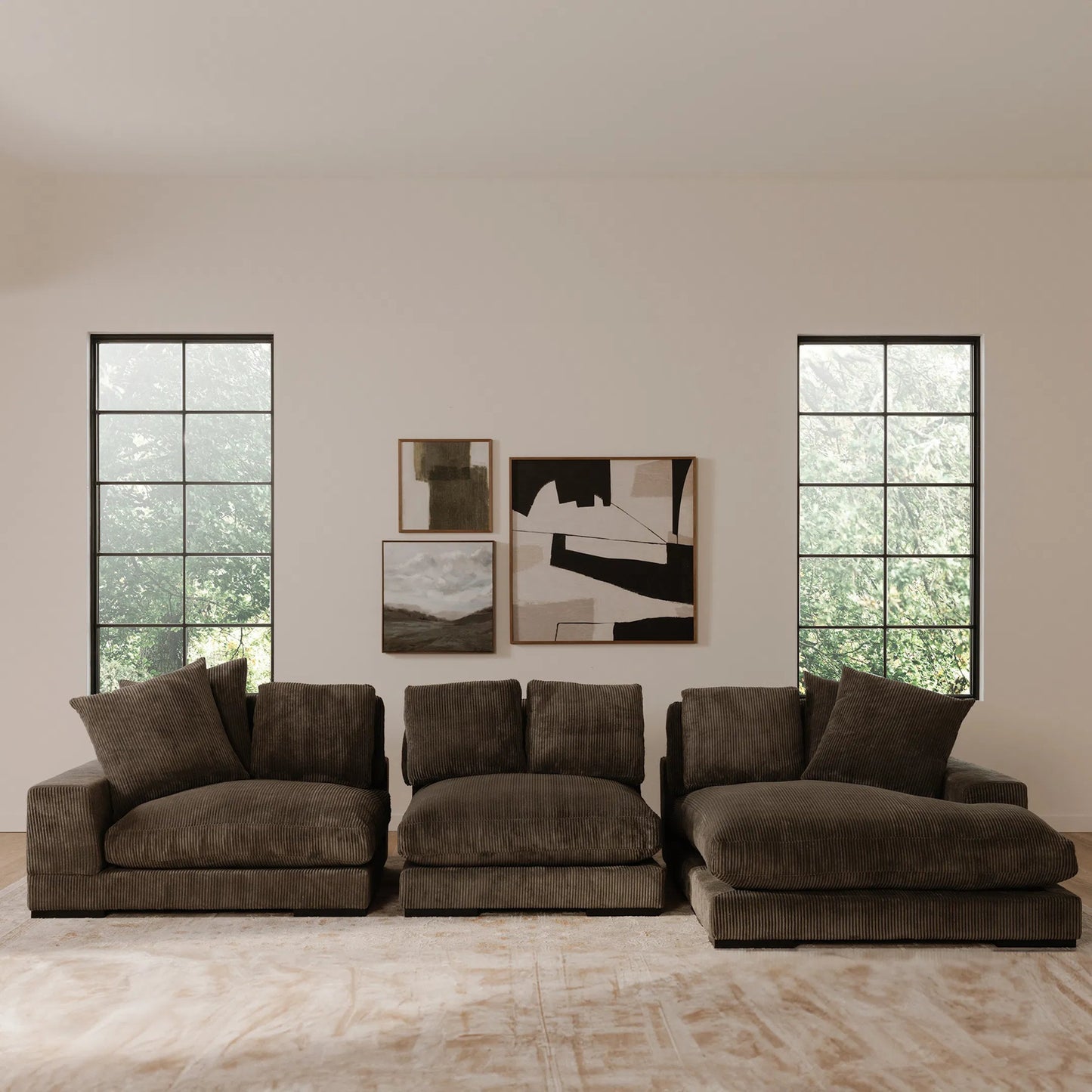 019 SI-2253945 | Lifestyle | Plunge Slipper Chair by Moe's Home Collection. Made from upholstery: 100% polyester, solid eucalyptus frame, plywood (fixed rubber wood feet), springs, webbing support, high density foam, fill in a unique style.