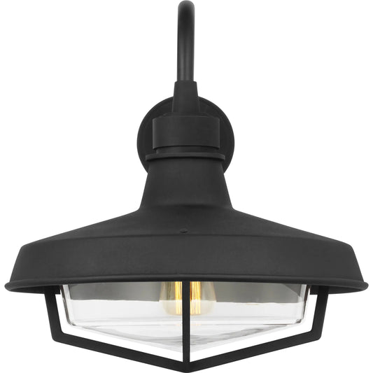 Hollis Large Wall Lantern by Visual Comfort & Co. in textured black. Made from unique in a traditional style.