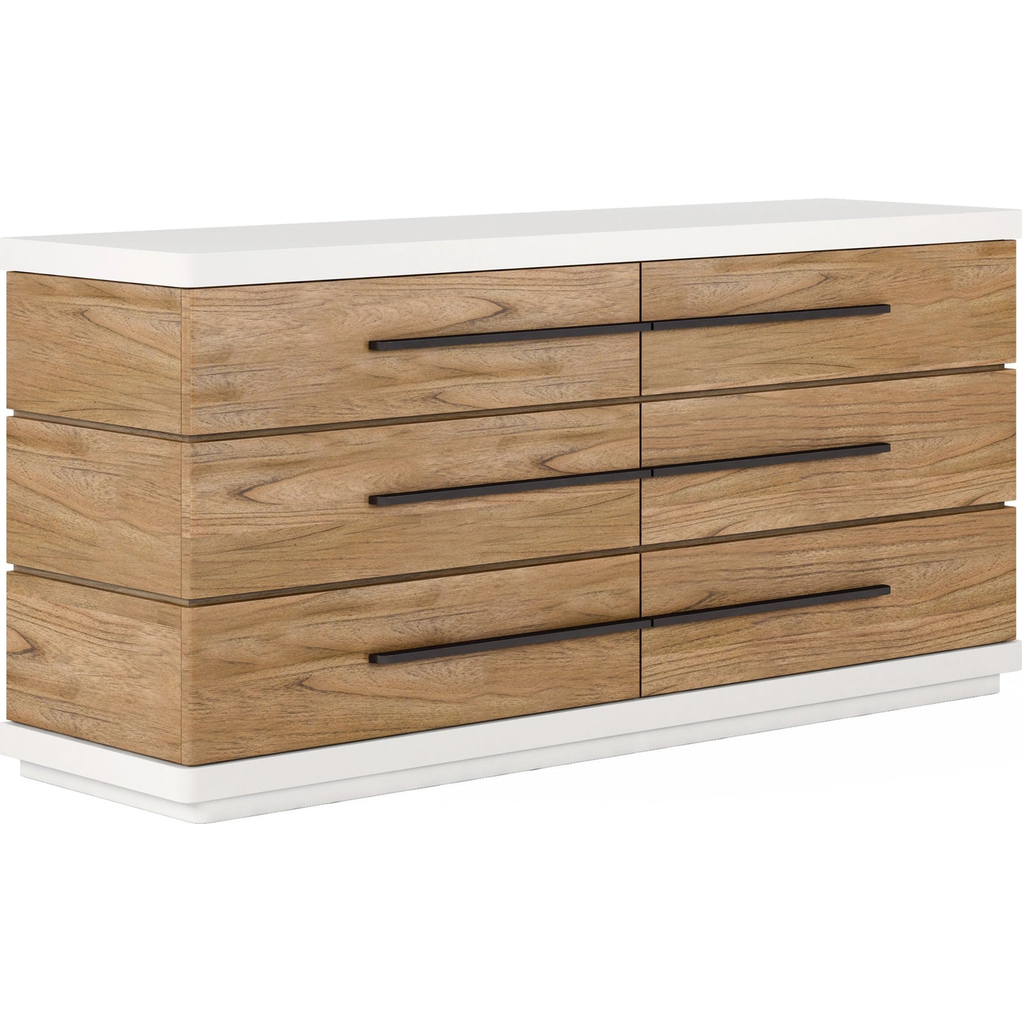 001 SI-2065167 | Additional Silo | Portico Dresser by A.R.T. Furniture in sienna, white plaster. Made from parawood solids, mindi veneers in a modern style.