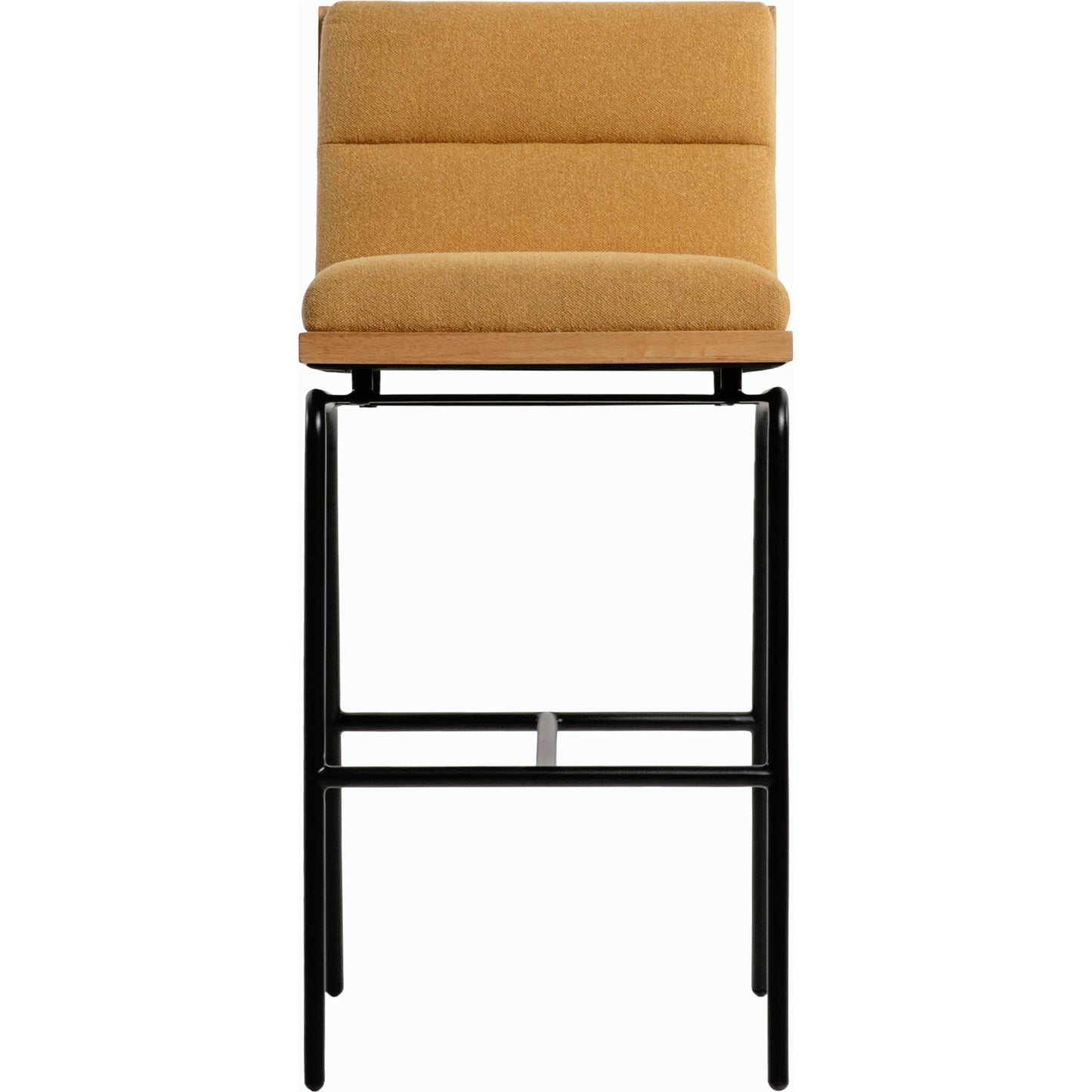 001 SI-2164481 | Closeup | Thomas Bar Stool - 528967 by Surya in base: black and black sand. Made from polyester, iron, polyurethane foam in a modern style.
