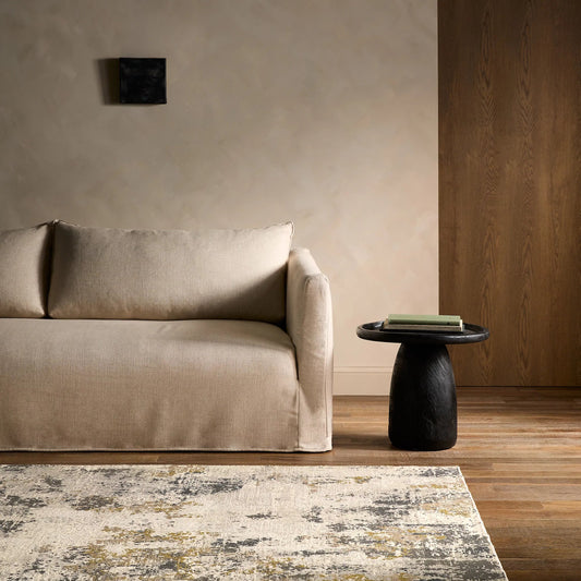 Toprak TOP01 Rug by Jaipur Living in tan. Made from 100% polyester in a unique style.