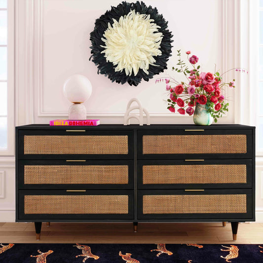 Sierra 6 Drawer Dresser by TOV Furniture. Made from unique in a coastal style.