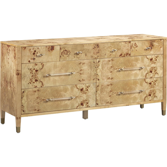 001 SI-2519382 | Primary Silo | Brandyss Burl 7-Drawer Dresser by TOV Furniture. Made from birch, mdf, plywood, veneer in a eclectic & global style.