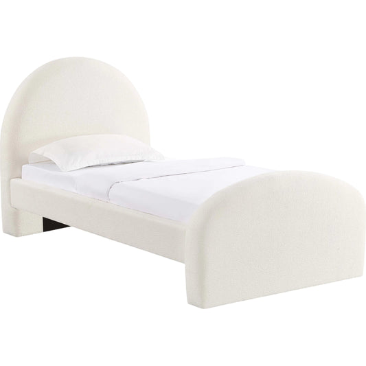 000 SI-2320961 | Primary Silo | Moon Boucle Bed by TOV Furniture in cream. Made from boucle, mdf, plywood in a transitional style.