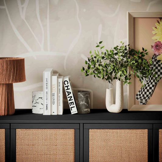 Terra Concrete Bookends by TOV Furniture in grey marble, white marble. Made from concrete in a modern style.