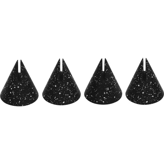 001 SI-2248243 | Primary Silo | Gabby Speckled Cone Card Holder (Set of 4) by TOV Furniture. Made from concrete in a eclectic & global style.