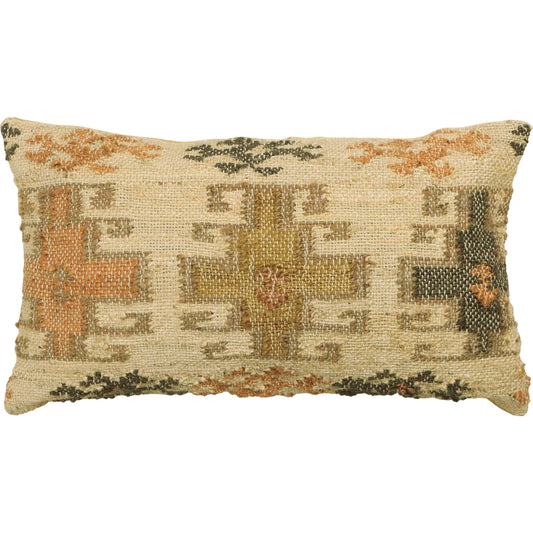 Sephine Cotton Rectangular Accent Pillow by TOV Furniture in multi. Made from cotton, jute in a rustic style.