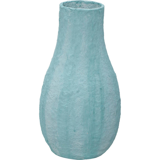 001 SI-2320854 | Primary Silo | Cotton Mache Vase in Cloudy Blue by TOV Furniture in blue. Made from cotton mache in a eclectic & global style.