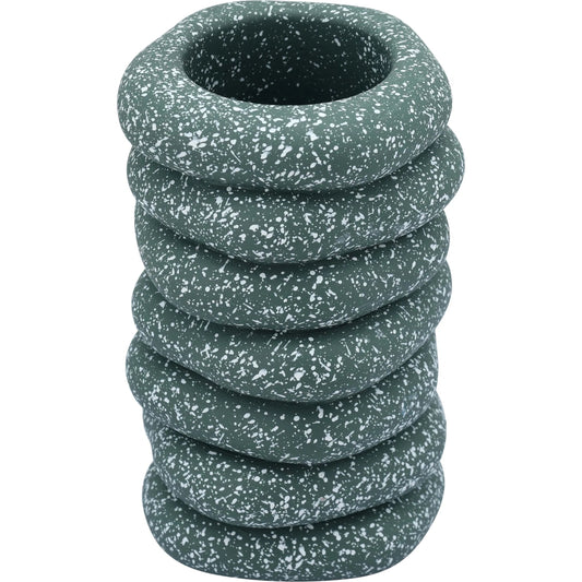 001 SI-2454311 | Primary Silo | Gabby Speckled Cairn Vase by TOV Furniture. Made from concrete in a unique style.