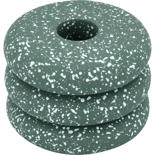 001 SI-2454315 | Primary Silo | Gabby Speckled Stacked Candleholder by TOV Furniture. Made from concrete in a unique style.