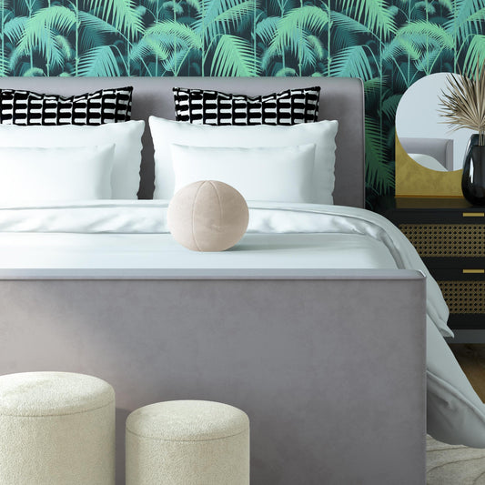 Boba Velvet Pillow by TOV Furniture. Made from velvet in a traditional style.