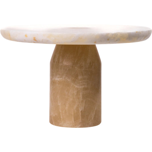 000 SI-2535643 | Primary Silo | Yellow Cakestand by TOV Furniture in onyx. Made from marble in a unique style.