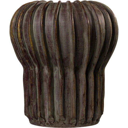 001 SI-2527466 | Primary Silo | Visha Vase by TOV Furniture in grey. Made from terracotta in a unique style.