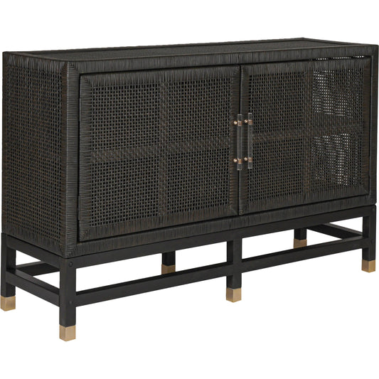 Amara Woven Rattan Buffet by TOV Furniture. Made from rattan veneer, wood in a cottage & farmhouse style.