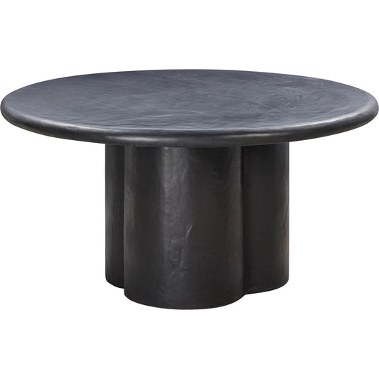Elika Round Dining Table by TOV Furniture. Made from concrete in a modern style.