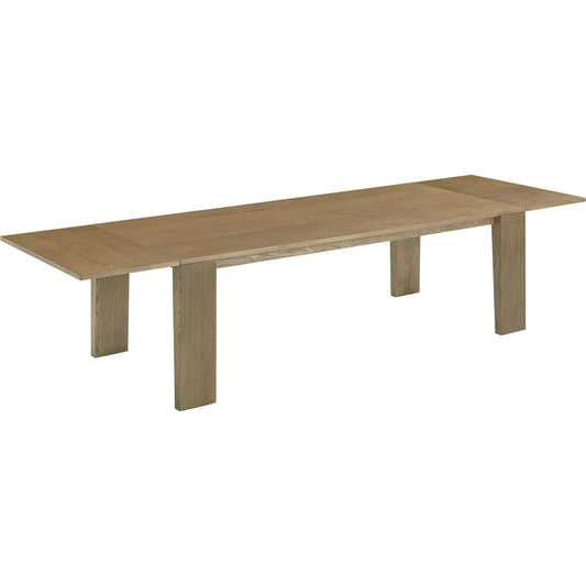 Polly Extendable Rectangular Dining Table by TOV Furniture in natural. Made from mdf, veneer, wood in a transitional style.