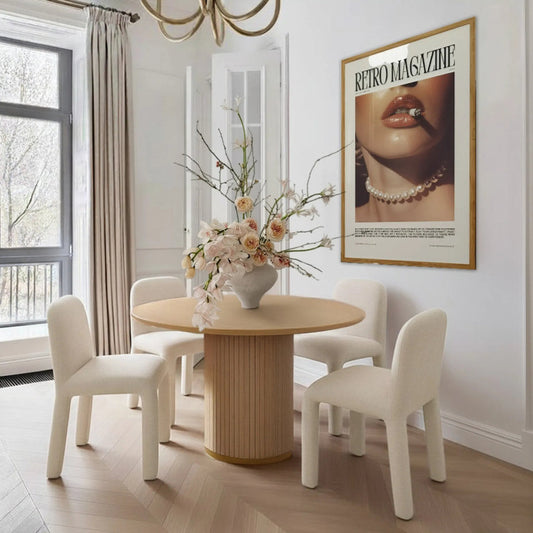 Georgia Performance Dining Chair by TOV Furniture. Made from chenille, plywood in a transitional style.