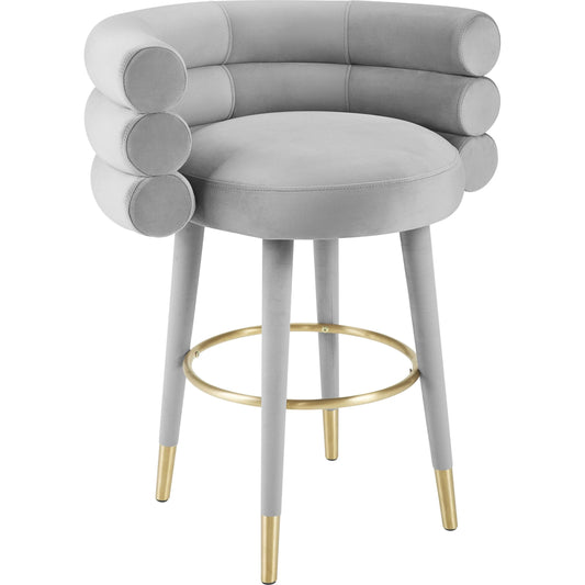 Betty Velvet Barstool by TOV Furniture. Made from unique in a modern style.