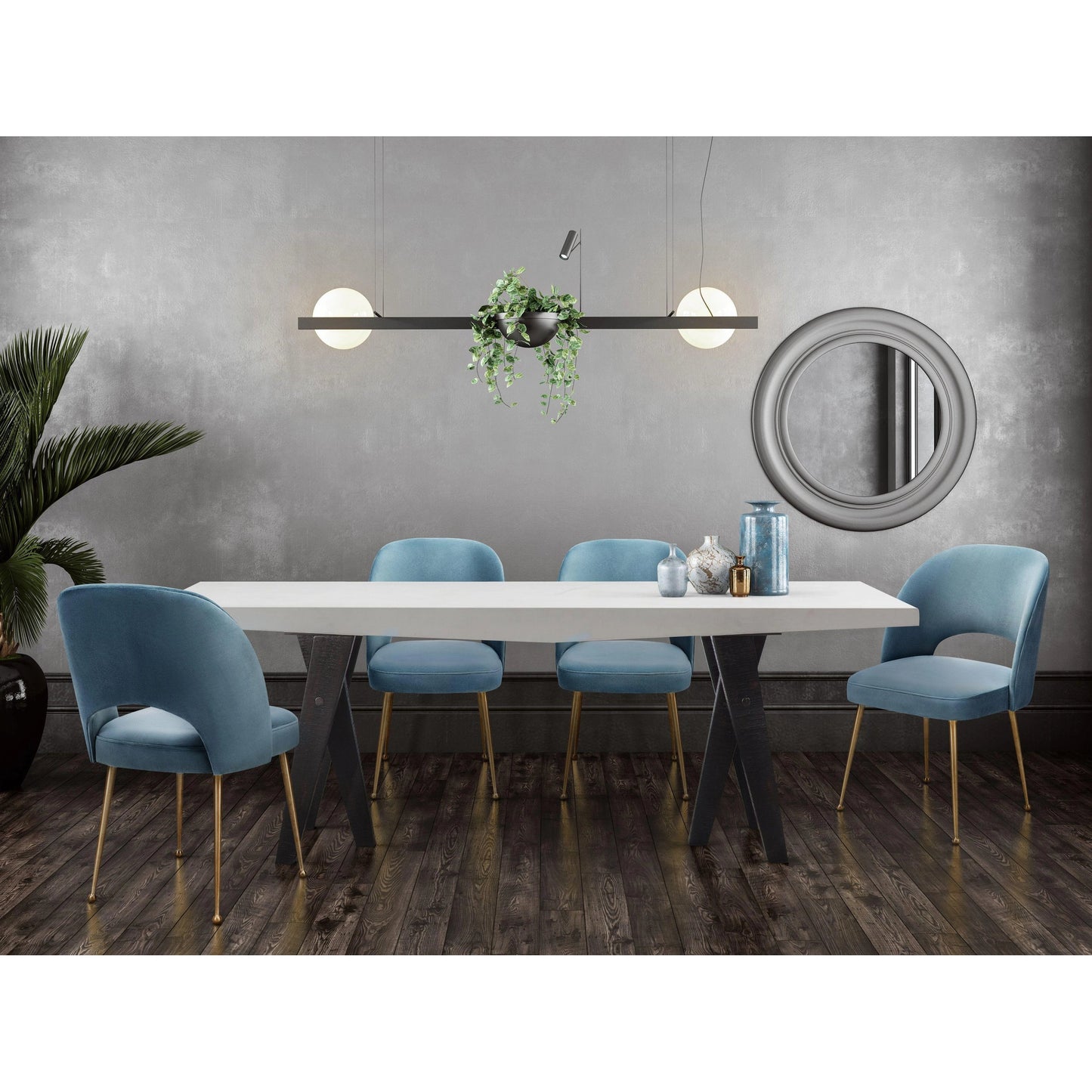 038 S-303123 | Lifestyle | Swell Velvet Chair by TOV Furniture. Made from unique in a modern style.