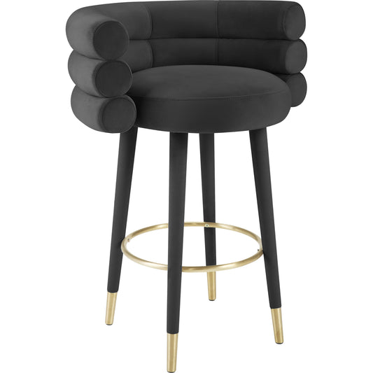 Betty Velvet Barstool by TOV Furniture. Made from unique in a modern style.
