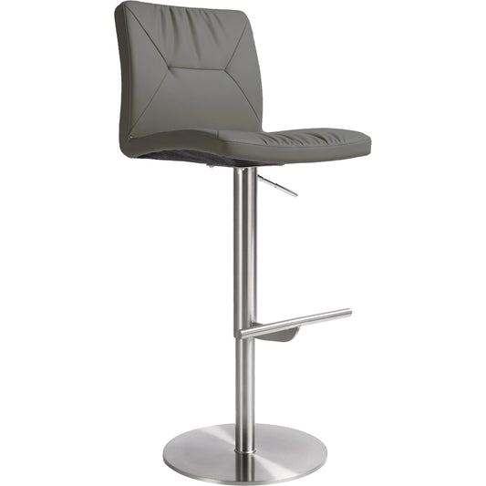 Paddy Vegan Leather Adjustable Stool by TOV Furniture. Made from mdf, stainless steel, vegan leather in a modern style.