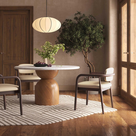 Betsy Vegan Leather Dining Chair by TOV Furniture in taupe. Made from faux leather, plywood, wood in a transitional style.