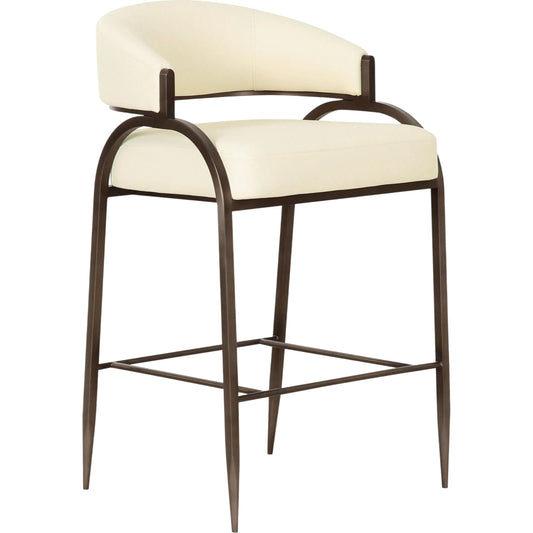 001 SI-2321027 | Primary Silo | Tatum Performance Vegan Leather Counter Stool by TOV Furniture. Made from pu leather, plywood, stainless steel in a transitional style.