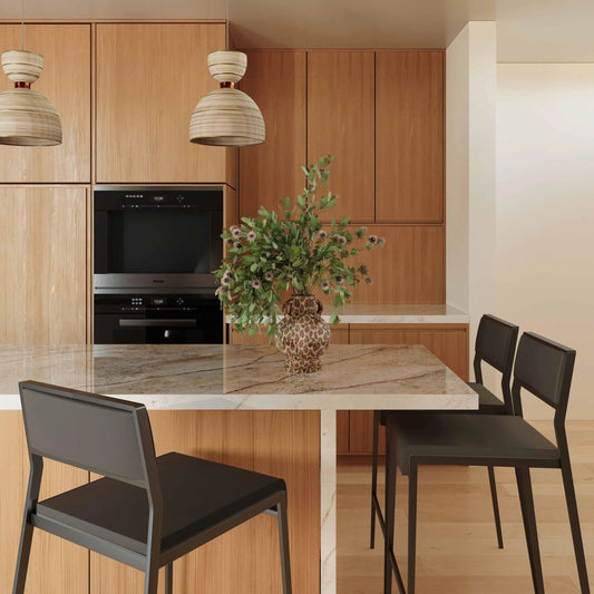 Gale Performance Vegan Leather Stackable Counter Stool (Set of 2) by TOV Furniture. Made from pu leather, stainless steel in a modern style.