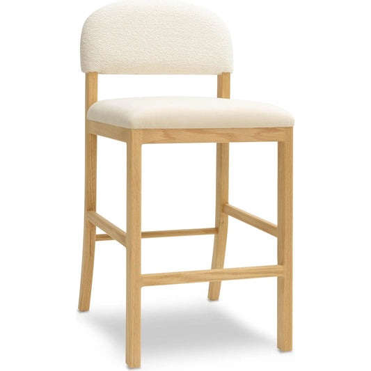 Calla Performance Velvet Counter Stool by TOV Furniture. Made from velvet, wood in a transitional style.