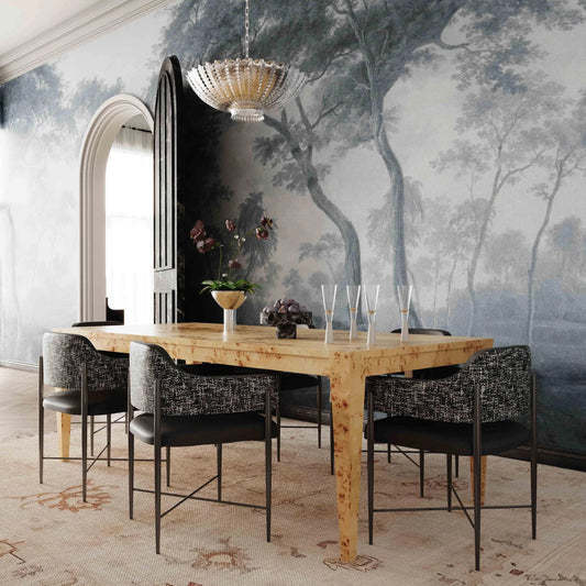 Sezanne Vegan Leather 2-Tone Dining Chair by TOV Furniture. Made from fabric, foam, iron, plywood, polyester, stainless steel in a unique style.