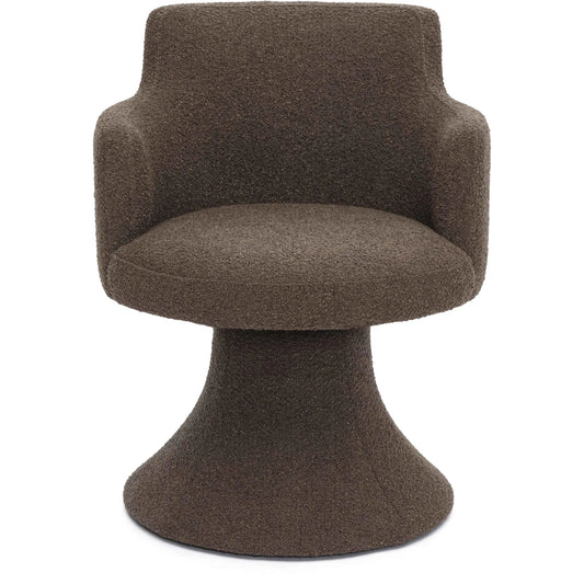Jeffree Performance Boucle Swivel Dining Chair by TOV Furniture. Made from unique in a transitional style.