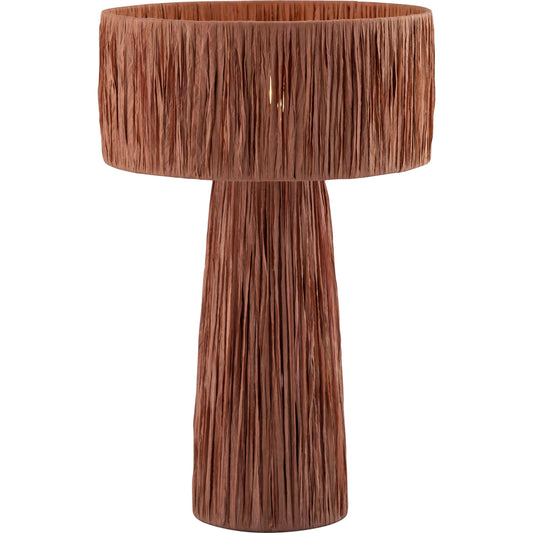 Shelby Rafia Table Lamp by TOV Furniture. Made from raffia, iron in a coastal style.