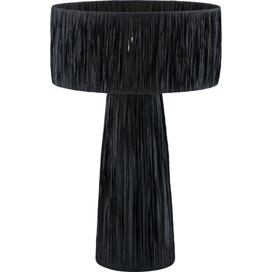 Shelby Rafia Table Lamp by TOV Furniture. Made from raffia, iron in a coastal style.