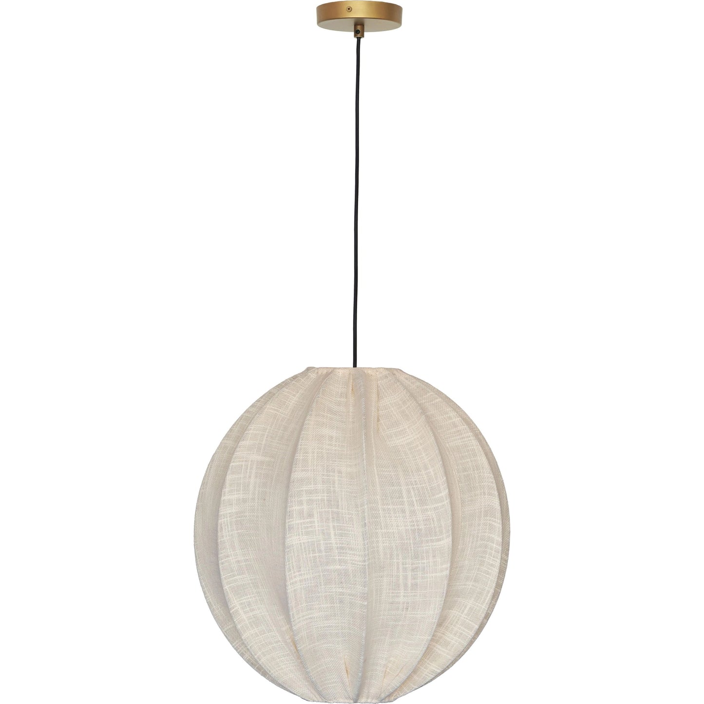 001 SI-2107335 | Primary Silo | Elliana Pendant Lamp by TOV Furniture in natural. Made from cotton, iron in a modern style.