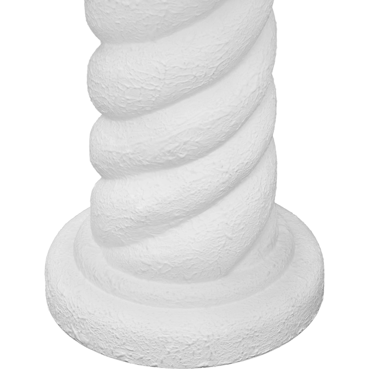 005 SI-2145065 | Closeup | Rapunzel Table Lamp by TOV Furniture in white. Made from iron, linen, wood in a modern style.