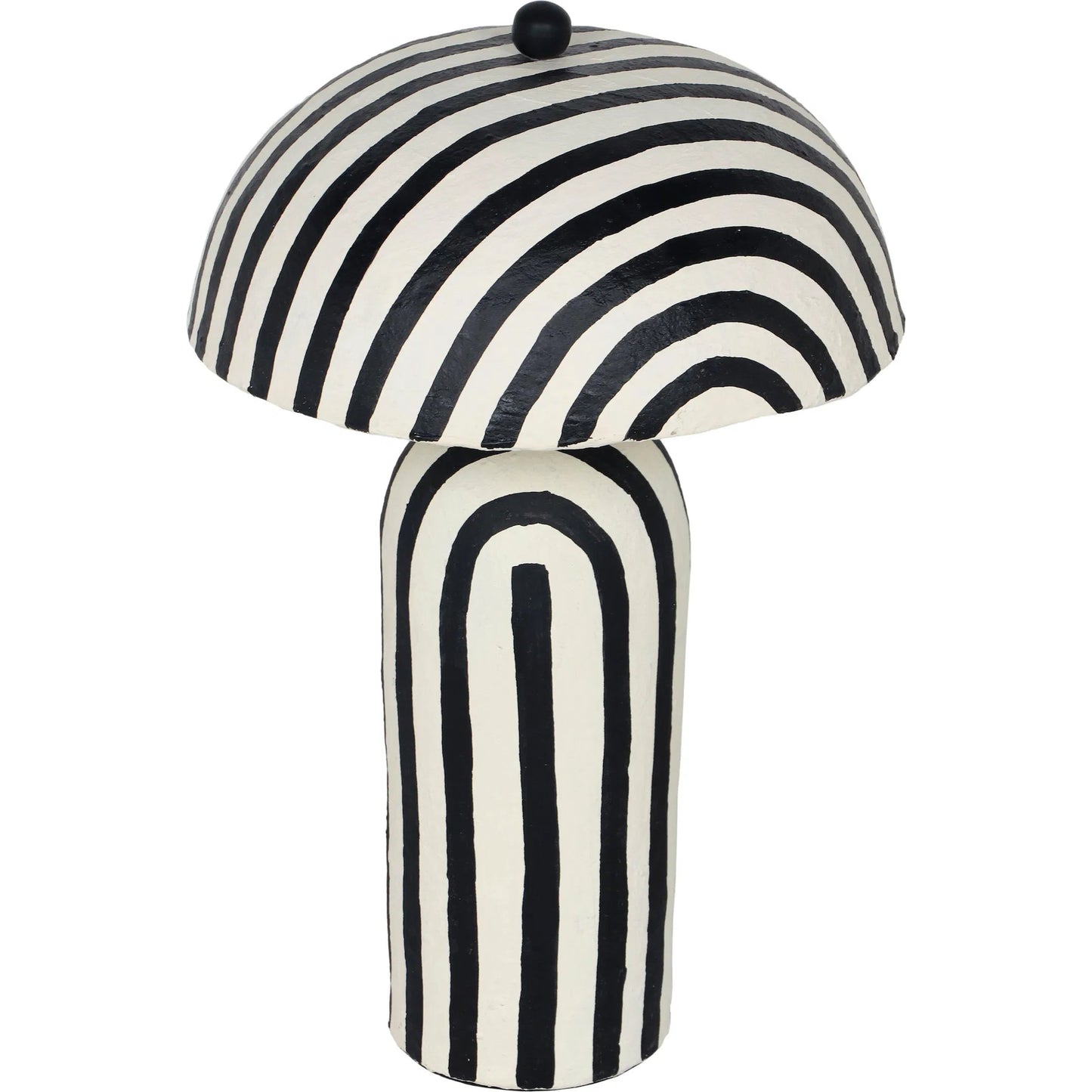 005 SI-2248344 | Additional Silo | Maiori Striped Papier Mache Table Lamp by TOV Furniture. Made from iron, papier mache in a eclectic & global style.