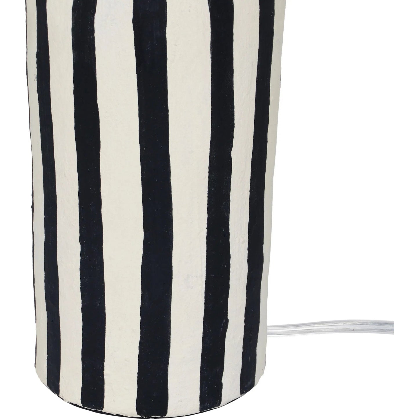 011 SI-2248344 | Closeup | Maiori Striped Papier Mache Table Lamp by TOV Furniture. Made from iron, papier mache in a eclectic & global style.