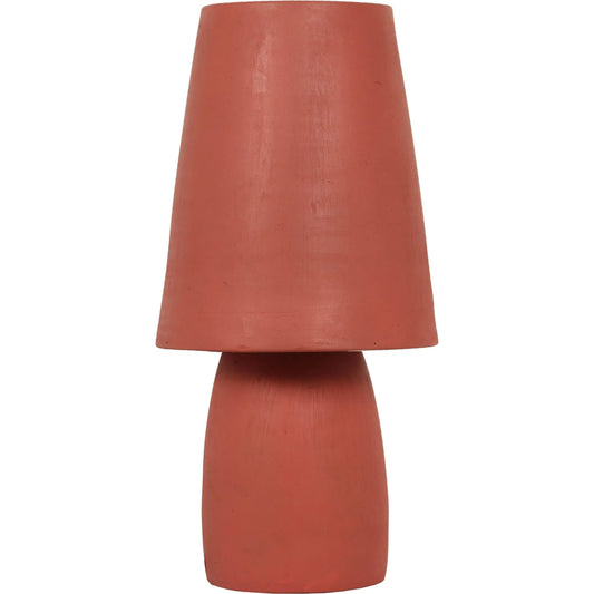 Porcini Terracotta Table Lamp by TOV Furniture. Made from iron, terracotta in a modern style.