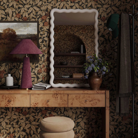 Graham Velvet Table Lamp by TOV Furniture. Made from hips, iron, velvet in a eclectic & global style.