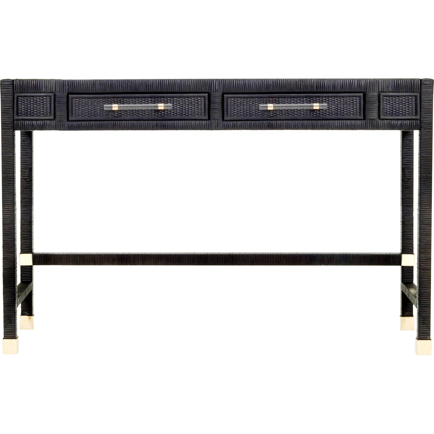 003 SI-1984243 | Primary Silo | Amara Rattan Desk by TOV Furniture. Made from glass, rattan veneer, wood in a cottage & farmhouse style.
