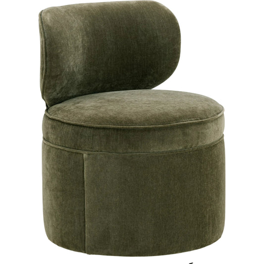 001 SI-2519368 | Primary Silo | Amaya Upcycled Chenille Swivel Desk Chair by TOV Furniture in green. Made from plywood, recycled fabric, rubberwood in a eclectic & global style.