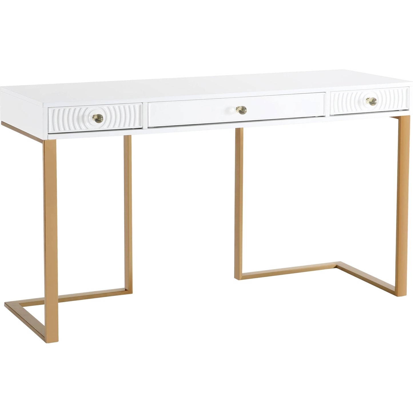 002 SR-833841 | Primary Silo | Janie Lacquer Desk by TOV Furniture. Made from mdf in a transitional style.