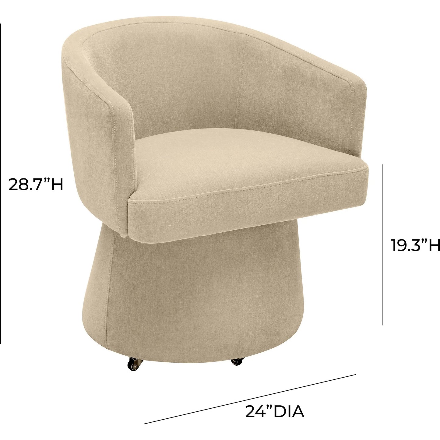 014 SI-2248322 | Additional Silo | Kristen Upcycled Chenille Rolling Desk Chair by TOV Furniture. Made from unique in a transitional style.