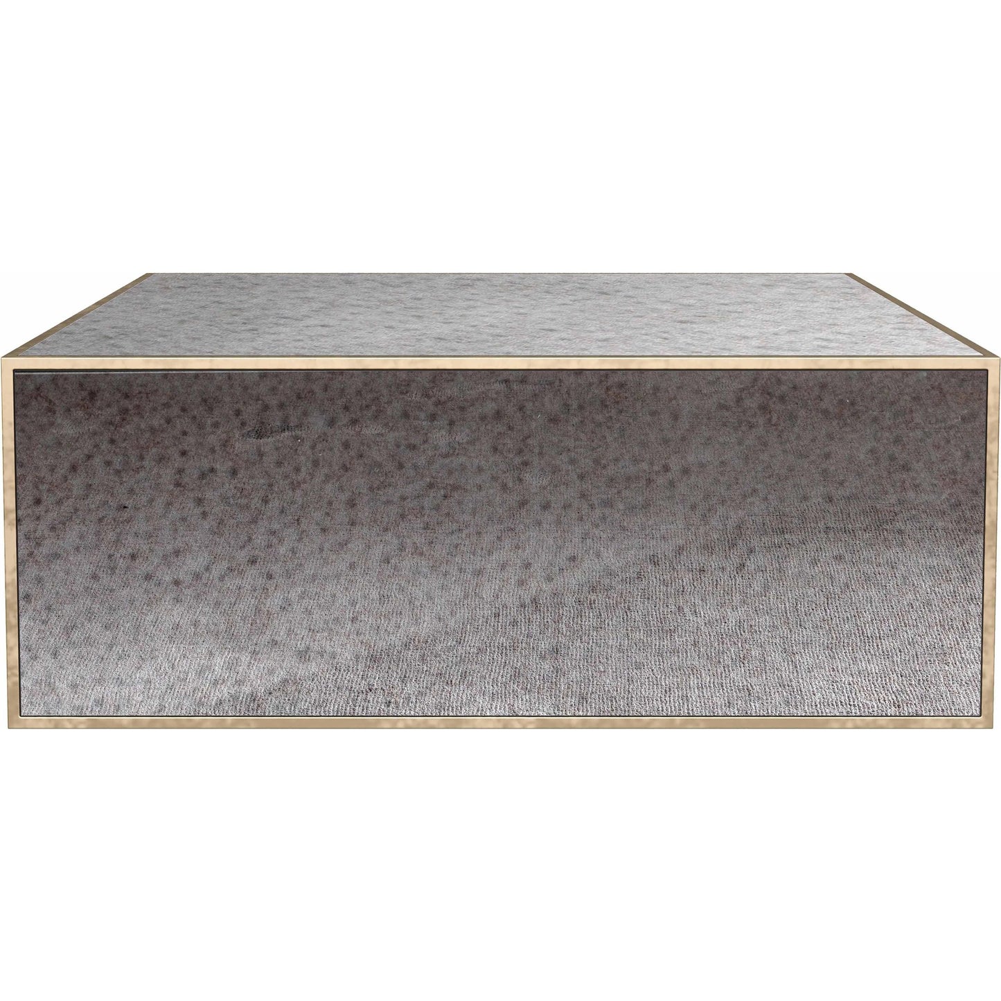 002 SI-2107432 | Additional Silo | Lana Mirrored Coffee Table by TOV Furniture in antique mirror. Made from glass, iron, mdf in a modern style.