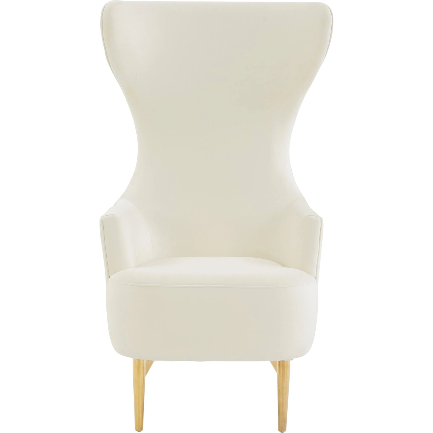 002 SI-1984281 | Additional Silo | Julia Velvet Channel Tufted Wingback Chair by TOV Furniture. Made from velvet, wood in a modern style.
