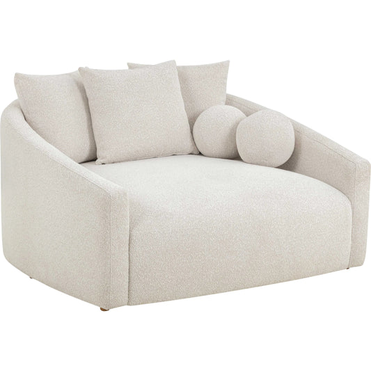 003 SI-2519430 | Primary Silo | Hanim Daybed by TOV Furniture. Made from boucle, plywood, rubberwood in a transitional style.