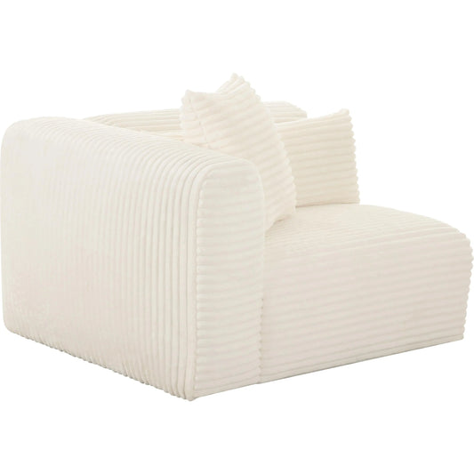 001 SI-2248519 | Primary Silo | Tarra Fluffy Oversized Corduroy Modular LAF Corner Chair by TOV Furniture. Made from corduroy, wood in a transitional style.