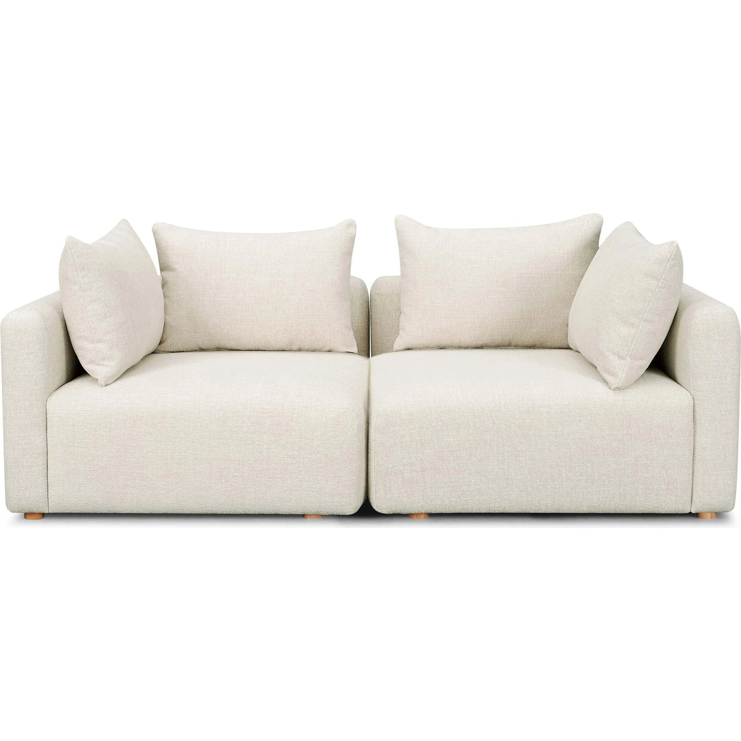 003 SI-2320889 | Additional Silo | Hangover Heavy Textured Fabric Loveseat by TOV Furniture. Made from fabric, plywood, wood in a unique style.