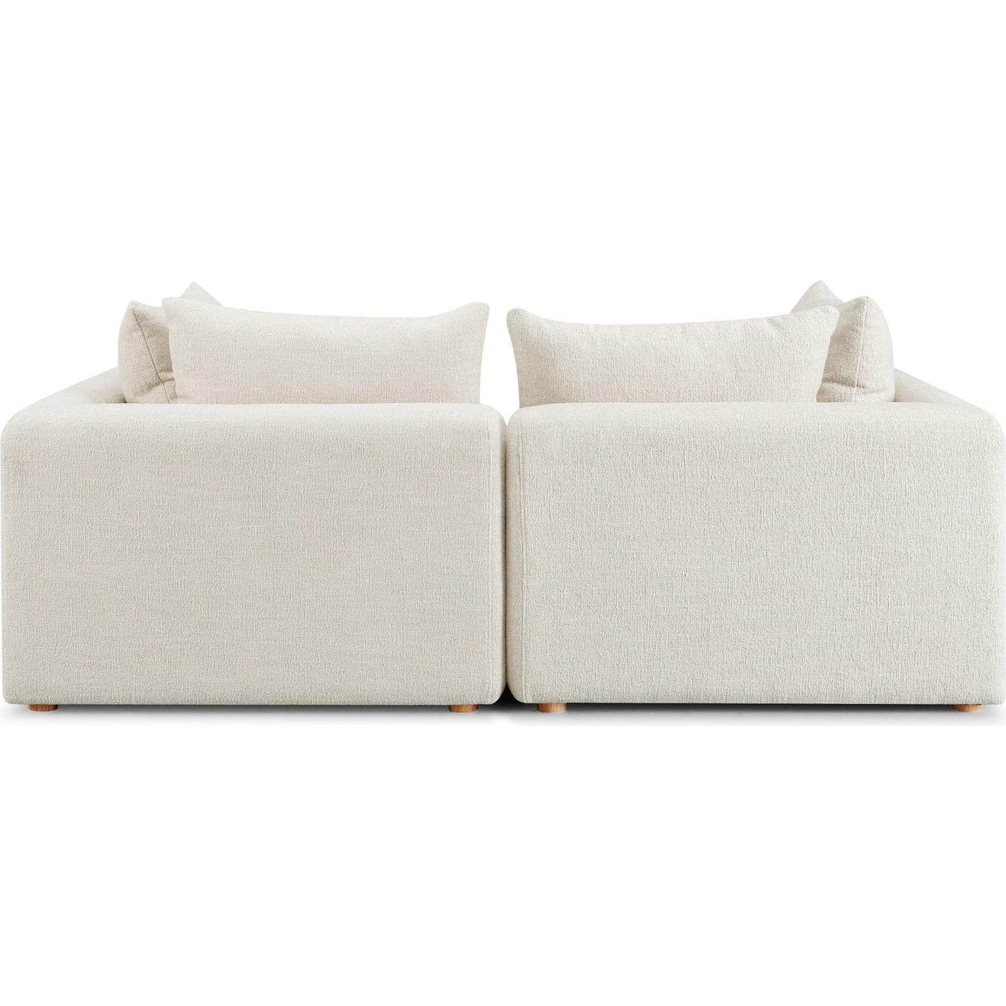 004 SI-2320889 | Additional Silo | Hangover Heavy Textured Fabric Loveseat by TOV Furniture. Made from fabric, plywood, wood in a unique style.