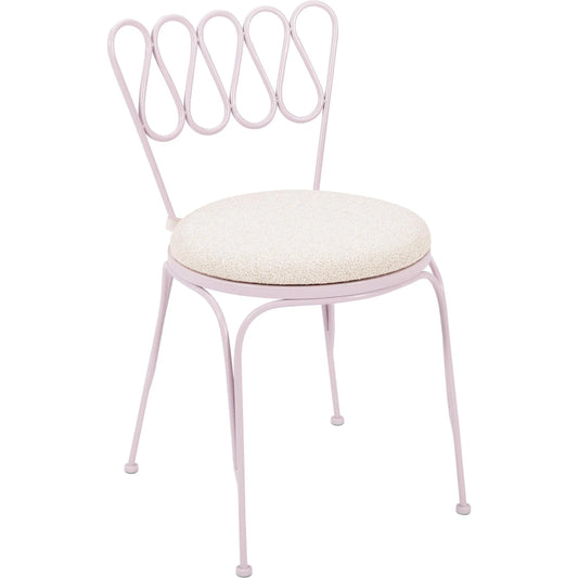 Erica Wrought Iron Outdoor Chair by TOV Furniture. Made from fabric, iron in a eclectic & global style.
